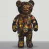 Casa Padrino XXL Deko Skulptur Teddybär Bunt H. 140 cm - Große Deko Figur