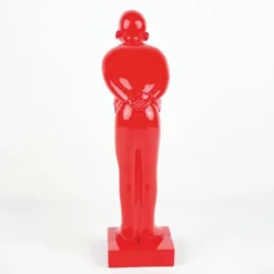 Casa Padrino XXL Deko Skulptur Rot H. 160 cm - Große Deko Figur