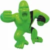 Casa Padrino XXL Deko Skulptur Gorilla Affe Grün / Schwarz H. 180 cm - Garten Figur