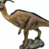 Casa Padrino XXL Deko Skulptur Dinosaurier Parasaurolophus Braun / Grau 298 cm - Riesige Lebensgroße Garten Figur
