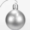 Casa Padrino XXL Deko Weihnachtsbaumkugel Silber H. 90 cm - Weihnachts Deko