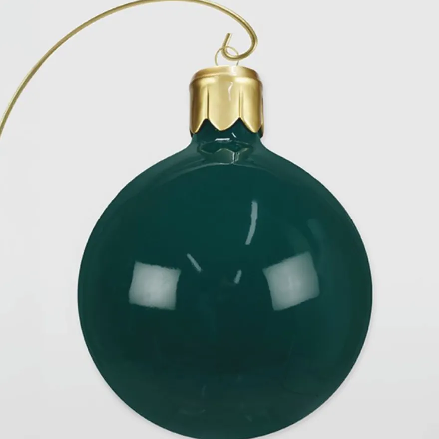 Casa Padrino XXL Deko Weihnachtsbaumkugel Grün / Gold H. 90 cm - Weihnachts Deko