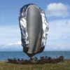 Casa Padrino XXL Garten Deko Edelstahl Skulptur Frauenkopf Silber H. 215 cm