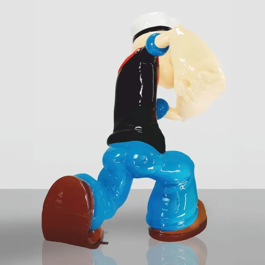 Casa Padrino XXL Garten Deko Skulptur Bunt H. 160 cm - Große Deko Figur