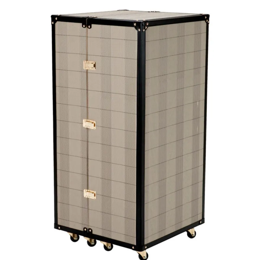 Eichholtz Bar Cabinet Martini Bianco 59 x 59 x H. 122,5 cm - Barschrank im Koffer Design auf Rollen