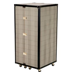 Eichholtz Bar Cabinet Martini Bianco 59 x 59 x H. 122,5 cm - Barschrank im Koffer Design auf Rollen