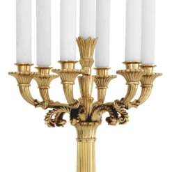 Eichholtz Candle Holder Jefferson Poliertes Messing - Fünfarmiger Kandelaber