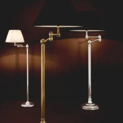 Eichholtz Floor Lamp Regis Vintage Messing - Stehleuchte mit Schwenkarm ohne Schirm