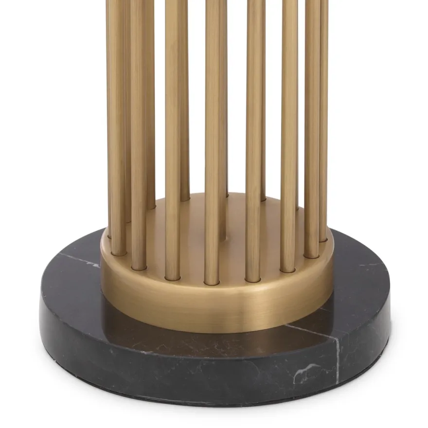 Eichholtz Table Lamp Condo Antik Messing - Tischleuchte mit Stabsäule ohne Schirm