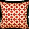 Frida Kahlo by Casa Padrino Luxus Deko Kissen mit Strass Steinen Rot / Bunt