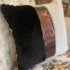 Harald Glööckler Luxus Deko Kissen Pompöös by Casa Padrino Weiß / Schwarz / Bronze - Glööckler Kissen - Designer Zierkissen - Harald Glööckler Designer Deko Accessoires