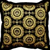 Harald Glööckler Luxus Deko Kissen Pompöös by Casa Padrino Golden Crowns 50 x 50 cm - Glööckler Kissen mit Glitzersteinen