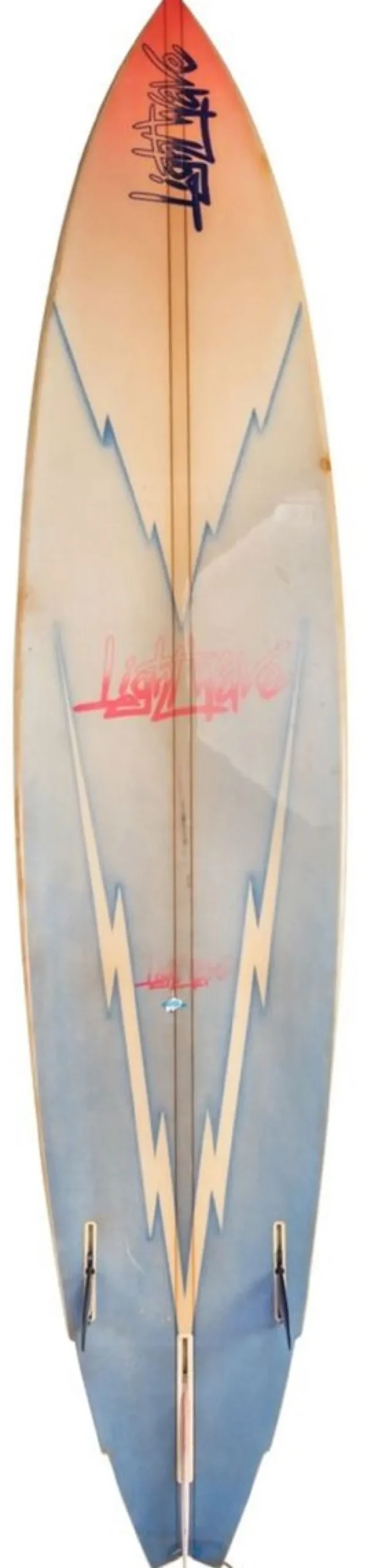 Luxus Deko 80er Jahre Vintage Surfboard 298 x 61 x H. 14 cm - Gebrauchtes Retro Surfboard - Sammlerstück