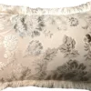 Luxus Kissen Pompöös by Casa Padrino von Harald Glööckler Elegance Collection Barock Muster Creme / Creme 35 x 55 cm - Luxuskissen