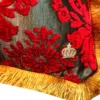Luxus Kissen Pompöös by Casa Padrino von Harald Glööckler Elegance Collection Barock Muster Rot / Gold 35 x 55 cm - Luxuskissen