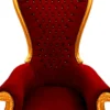 Majestätischer Harald Glööckler Luxus Barock Thron Sessel Pompöös by Casa Padrino Bordeaux / Gold mit Bling Bling Glitzersteinen