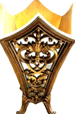 Massiver Casa Padrino Barock Luxus Schirmständer Gold mit Spiegelglas - Hotel Interior Luxus Kollektion - Limited Edition