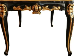 Pompöös by Casa Padrino Barock Luxus Esszimmer Set Grün / Schwarz / Gold - 1 Barock Esstisch mit Glasplatte und 6 Barock Esszimmerstühle designed by Harald Glööckler - Pompööse Barock Möbel