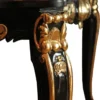 Pompöös by Casa Padrino Barock Luxus Esstisch mit Glasplatte Schwarz / Gold 200 x 100 cm - Pompööser Barock Esstisch designed by Harald Glööckler