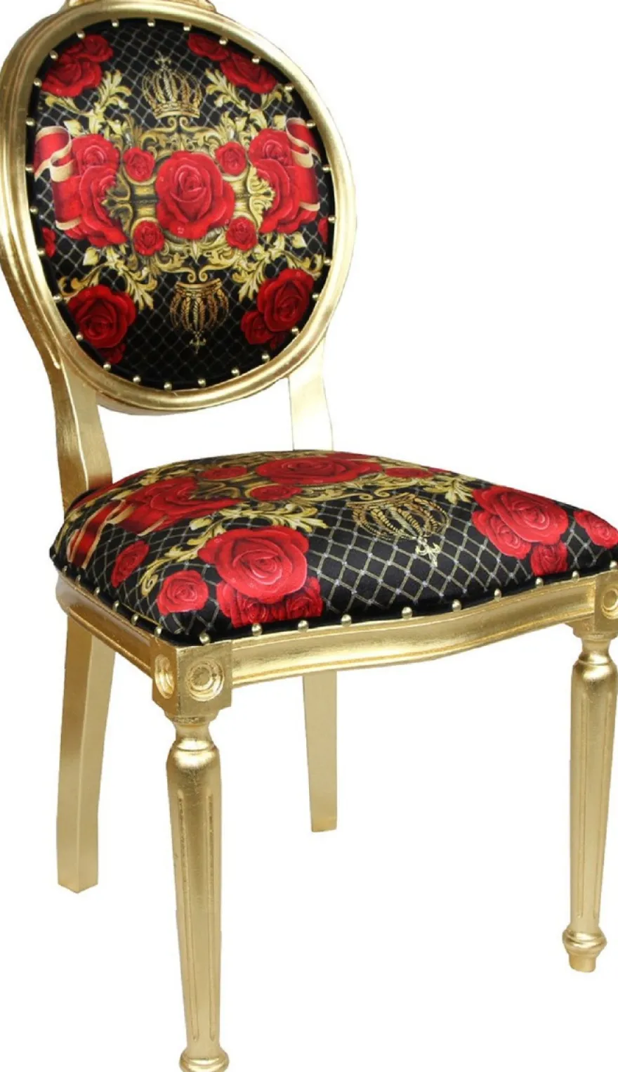 Pompöös by Casa Padrino Barock Luxus Esszimmer Set - Pompööser Barock Esstisch mit Glasplatte und 8 Stühlen designed by Harald Glööckler - Barock Esszimmermöbel
