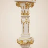 Pompöös by Casa Padrino Barock Laterne Creme / Gold - Pompööse Barock Stehleuchte designed by Harald Glööckler