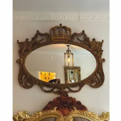 Pompöös by Casa Padrino Barock Spiegel Antik Gold 123 cm - Harald Glööckler Barock Interior