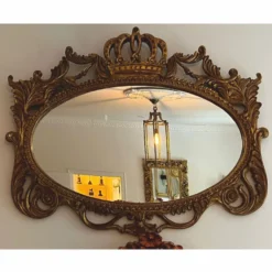 Pompöös by Casa Padrino Barock Spiegel Antik Gold 123 cm - Harald Glööckler Barock Interior