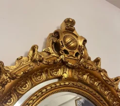Pompöös by Casa Padrino Barock Standspiegel Gold 134 x H. 257 cm - Handgeschnitzt - Harald Glööckler Spiegel