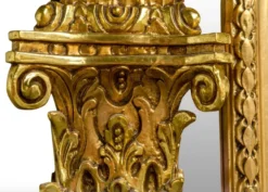 Pompöös by Casa Padrino Barock Standspiegel Gold 134 x H. 257 cm - Handgeschnitzt - Harald Glööckler Spiegel