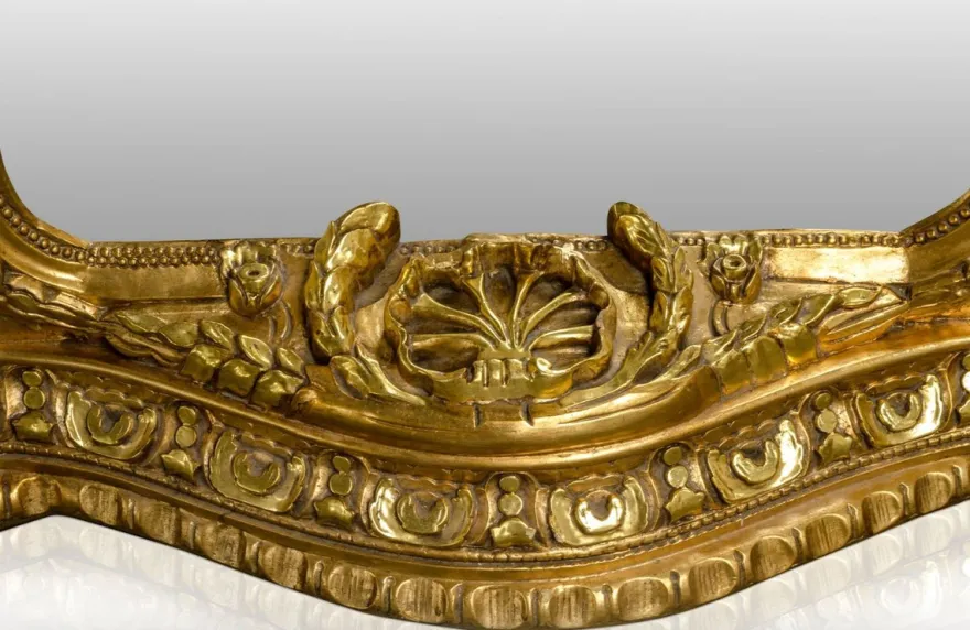 Pompöös by Casa Padrino Barock Standspiegel Gold 134 x H. 257 cm - Handgeschnitzt - Harald Glööckler Spiegel
