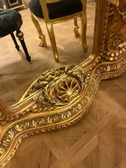 Pompöös by Casa Padrino Barock Standspiegel Gold 134 x H. 257 cm - Handgeschnitzt - Harald Glööckler Spiegel