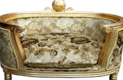 Pompöös by Casa Padrino Luxus Barock Hunde & Katzenbett Gold Bouquet Muster / Gold von Harald Glööckler