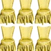 Pompöös by Casa Padrino Luxus Barock Schloss Esszimmerstühle Gold Bouquet Muster / Gold - Pompööse Barock Stühle designed by Harald Glööckler - 6 Esszimmerstühle - Barock Möbel