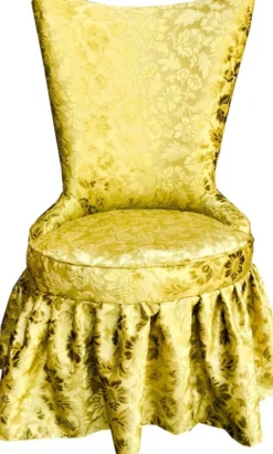 Pompöös by Casa Padrino Luxus Barock Schloss Esszimmerstühle Gold Bouquet Muster / Gold - Pompööse Barock Stühle designed by Harald Glööckler - 6 Esszimmerstühle - Barock Möbel