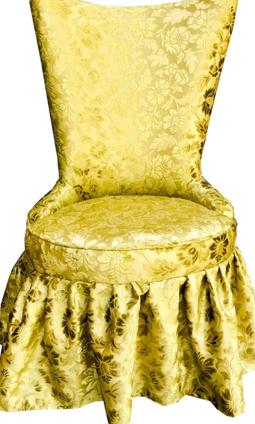 Pompöös by Casa Padrino Luxus Barock Schloss Esszimmerstühle Gold Bouquet Muster / Gold - Pompööse Barock Stühle designed by Harald Glööckler - 6 Esszimmerstühle - Barock Möbel