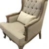 Pompöös by Casa Padrino Luxus Barock Ohrensessel Provence Beige / Braun - designed by Harald Glööckler