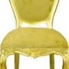 Pompöös by Casa Padrino Luxus Barock Esszimmerstühle Gold Bouquet Muster / Gold - Pompööse Barock Stühle designed by Harald Glööckler - 6 Esszimmerstühle - Barock Esszimmer Möbel