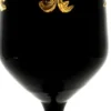 Pompöös by Casa Padrino Luxus Champagnerglas mit 24 Karat Vergoldung Schwarz / Gold Ø 6 x H. 25 cm - Pompööses Champagnerglas designed by Harald Glööckler