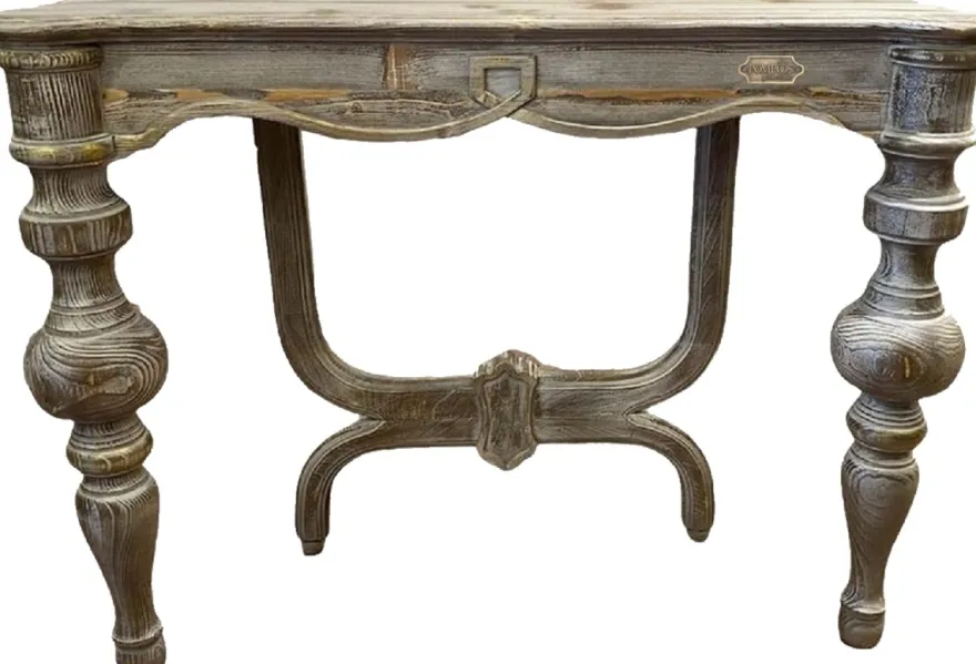 Pompöös by Casa Padrino Luxus Landhausstil Konsole Provence Antik Grau 100 cm - Designed by Harald Glööckler