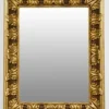 Pompöser Barock Spiegel Rechteckig Gold 157 x 124 cm