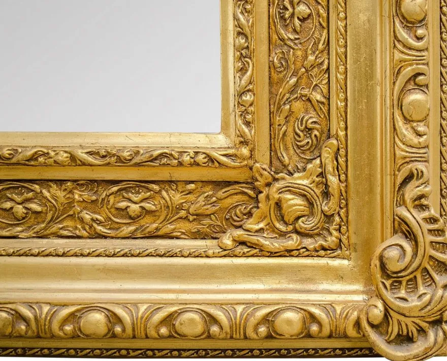 Prunkvoller Casa Padrino Barock Wandspiegel 108 x H. 207 cm - Barock Spiegel