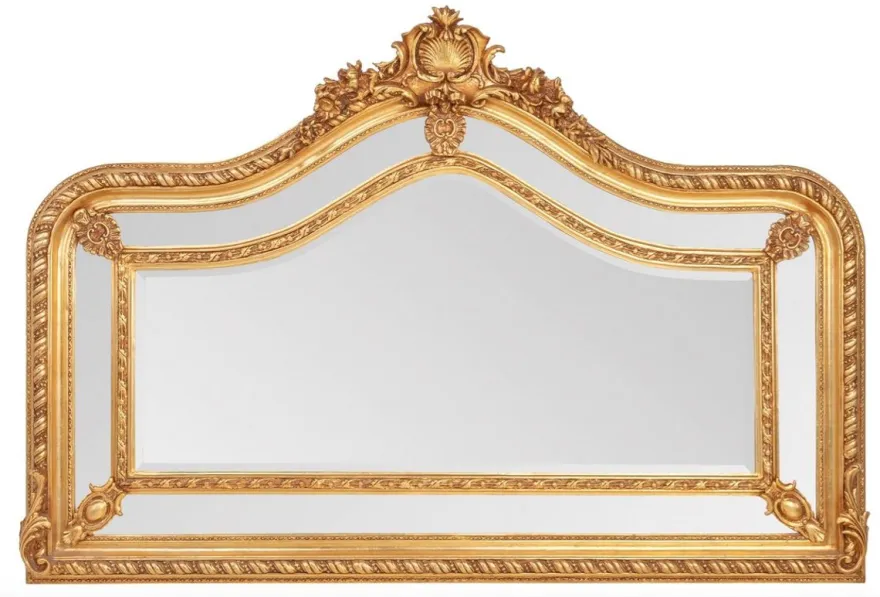 Prunkvoller Casa Padrino Barock Spiegel Gold 125 x 190 cm - Antik Stil - Schwere Ausführung