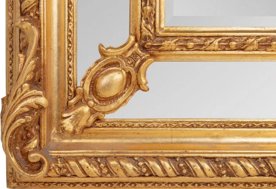 Prunkvoller Casa Padrino Barock Spiegel Gold 125 x 190 cm - Antik Stil - Schwere Ausführung