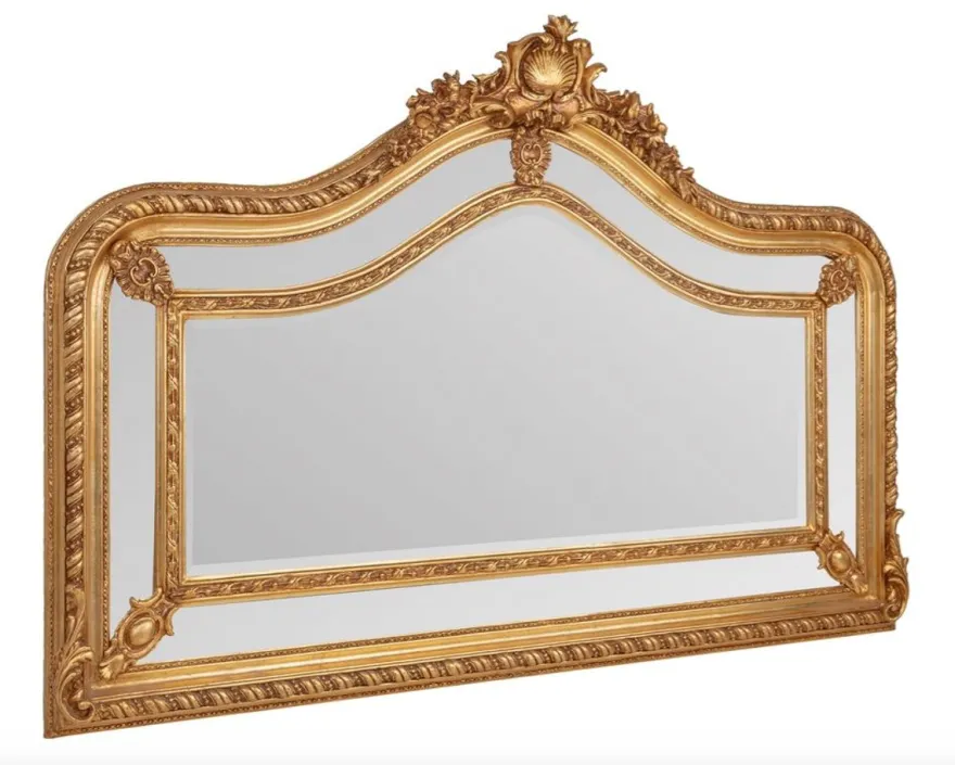 Prunkvoller Casa Padrino Barock Spiegel Gold 125 x 190 cm - Antik Stil - Schwere Ausführung