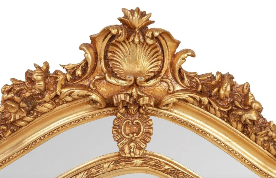 Prunkvoller Casa Padrino Barock Spiegel Gold 125 x 190 cm - Antik Stil - Schwere Ausführung