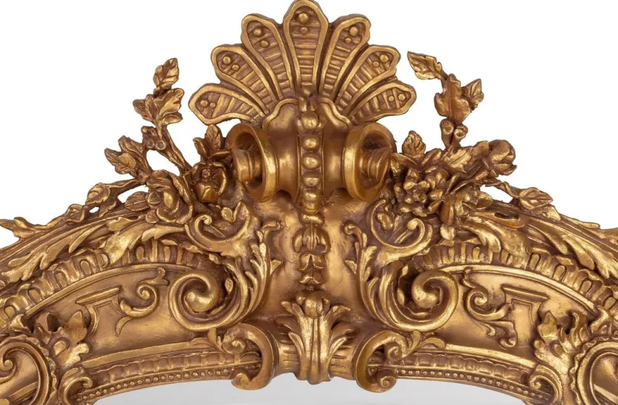 Prunkvoller Casa Padrino Barock Spiegel Gold 188 x 120 cm mit Engelsmotiven - Antik Stil - Schwere Ausführung