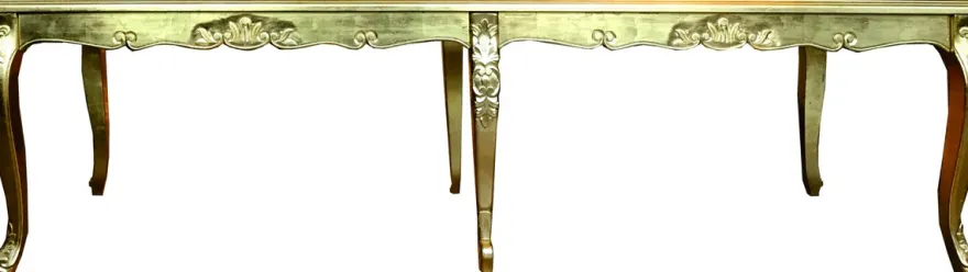 Riesiger Langer Casa Padrino Barock Luxus Esstisch Gold 300 cm x 100 cm - Esszimmer Tisch - Made in Italy - Luxury Collection